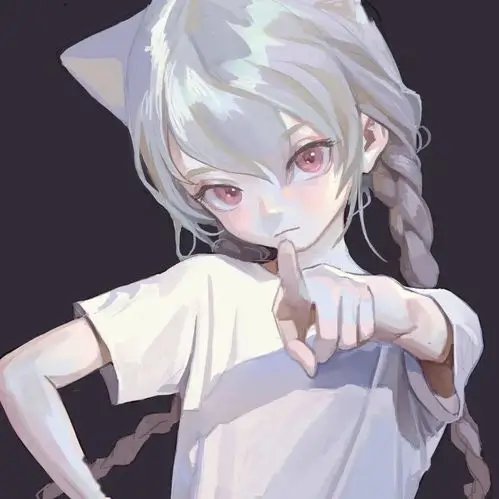 幕布背后的猫的头像